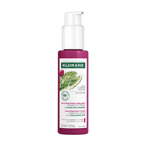 Klorane Hydration & Shine Quenching Hair Serum with Prickly Pear & Hyaluronic Acid